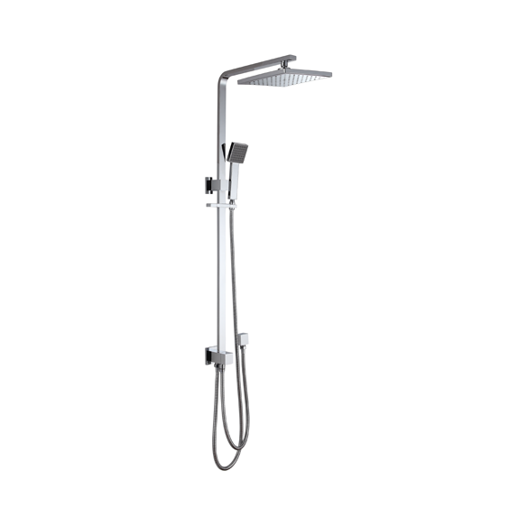 Multi-Function Shower Rail with hose in Chrome