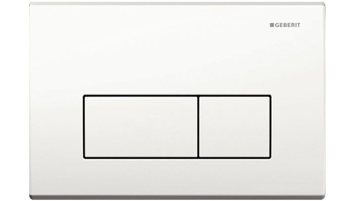 Kappa50 Dual Flush Button Square White 115.260.11.1