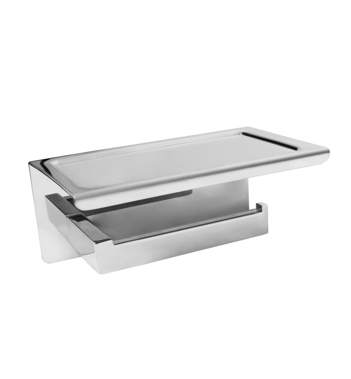 Paper Holder With Phone Shelf Chrome IS3106