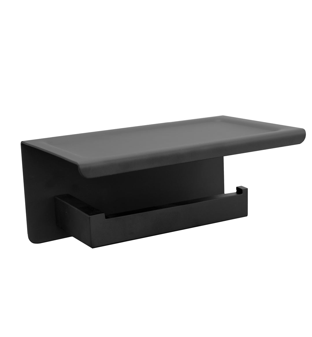 Paper Holder With Phone Shelf Black IS3106B